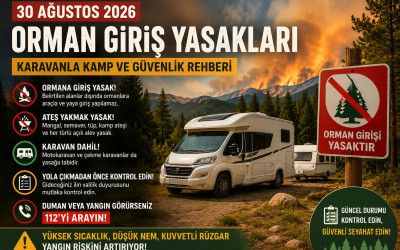 30 Ağustos 2026 Orman Giriş Yasakları: Karavanla Kamp ve Güvenlik Rehberi
