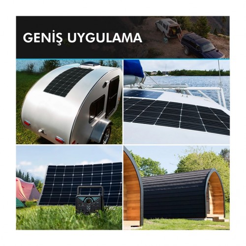 Renogy Güneş Paneli 100 Watt 12V (Monokristal)